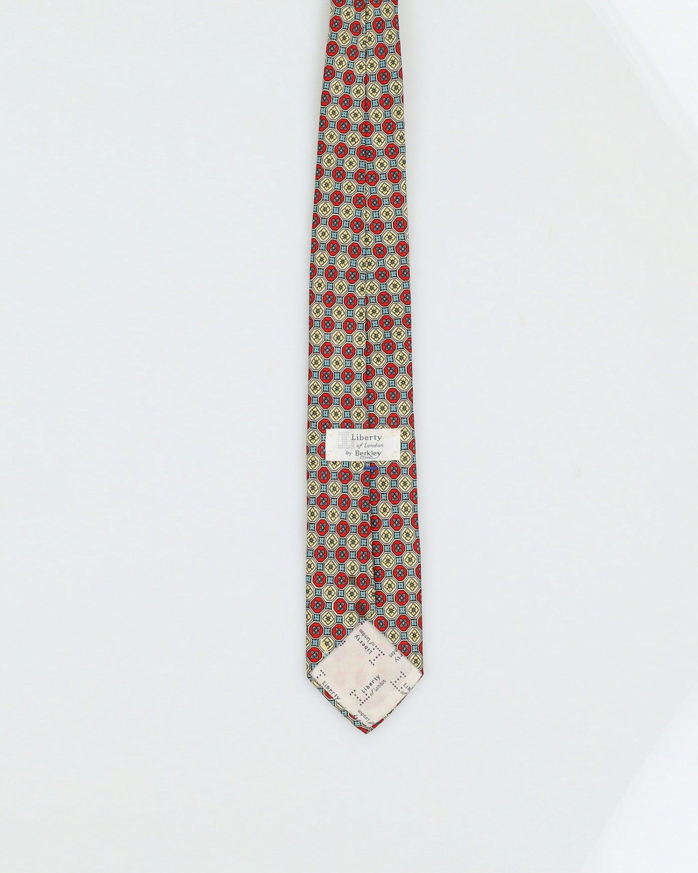 Liberty Red And Yellow Patterned Silk Tie
