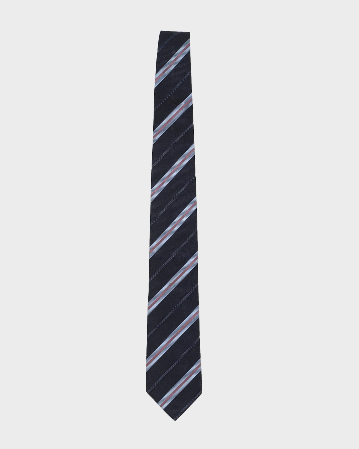 Gucci Blue Striped Silk Tie