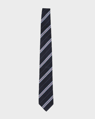Gucci Blue Striped Silk Tie