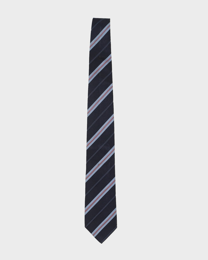 Gucci Blue Striped Silk Tie
