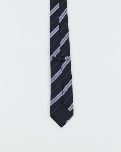 Gucci Blue Striped Silk Tie