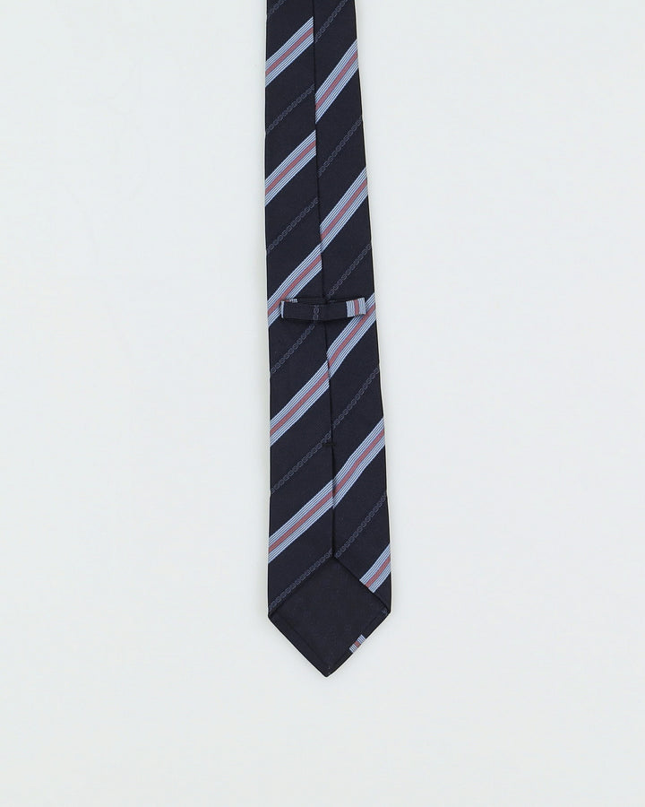 Gucci Blue Striped Silk Tie