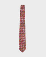 Etro Pink And Orange Patterned Silk Tie