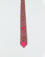 Etro Pink And Orange Patterned Silk Tie