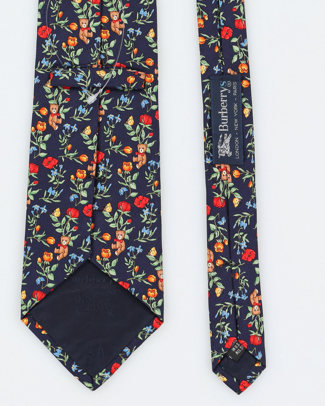 Burberrys' Blue Teddy Patterned Tie