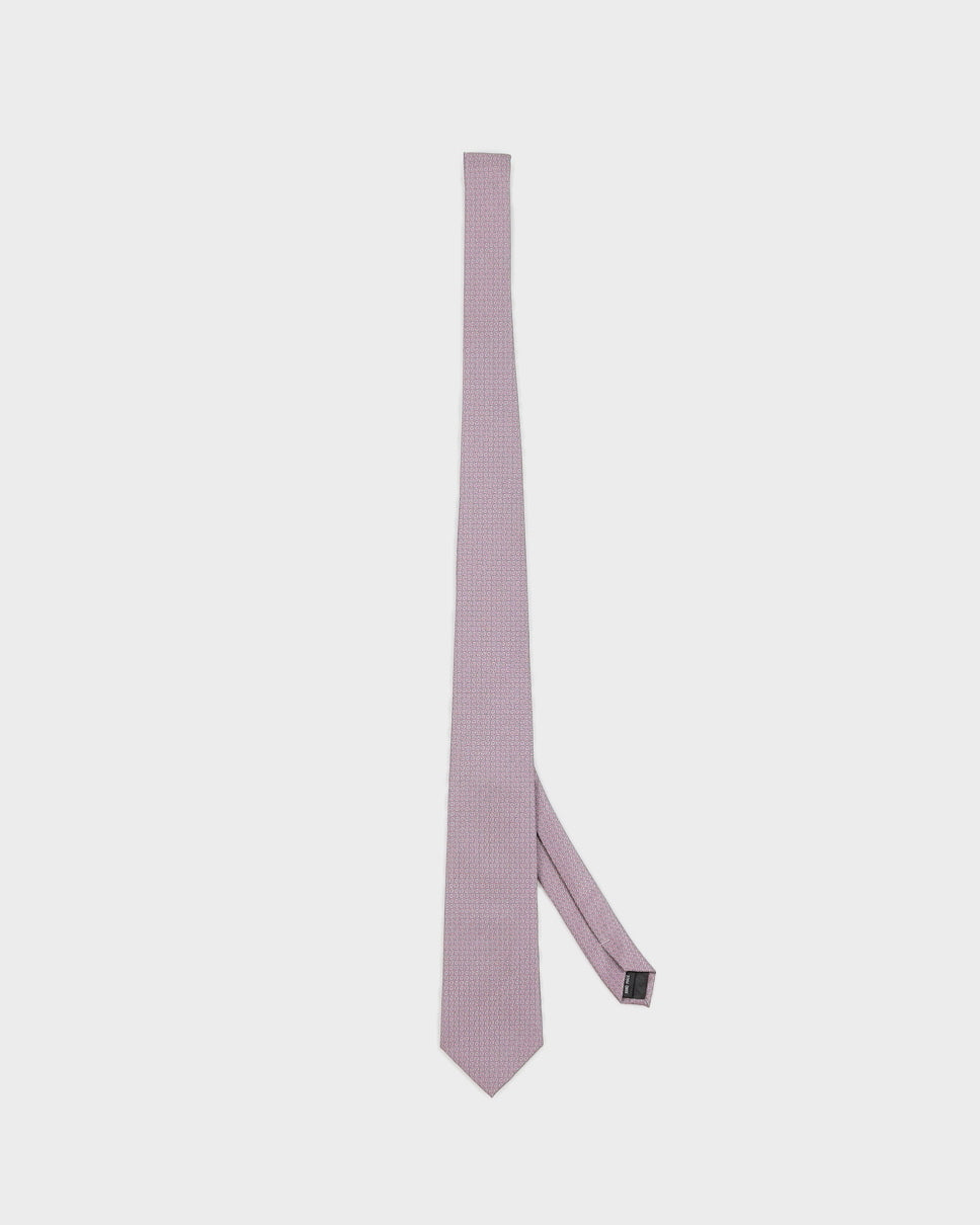 Men's Pink Pattern Hermes Tie