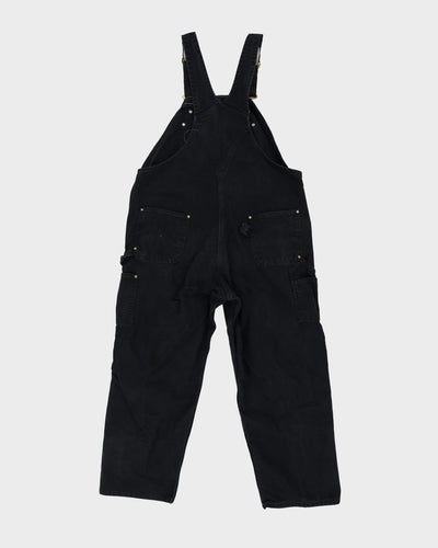 Vintage 90s Carhartt BlackLong Fit Double Knee Dungarees - W42 L27