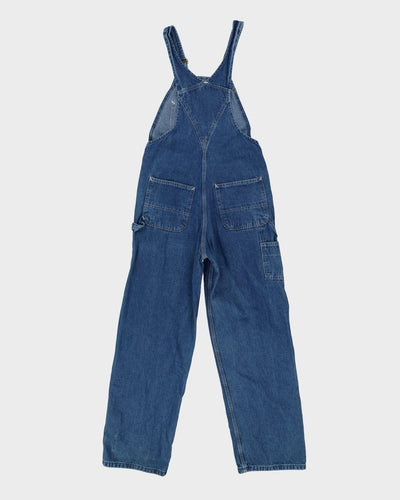 Vintage 90s Carhartt Blue Long Fit Double Knee Dungarees - W32 L32