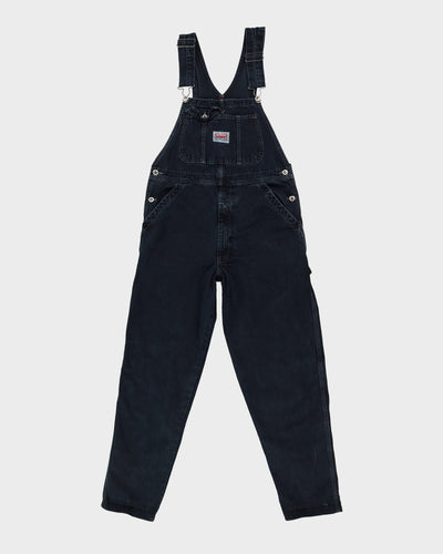 Vintage 90s Ikeda Black Long Fit Dungarees - W34 L31