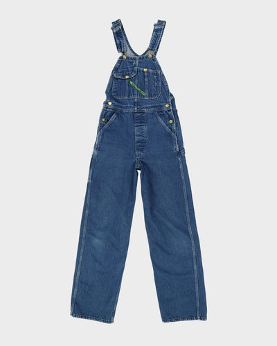 Vintage 90s Key Blue Long Fit Dungarees - W28 L31