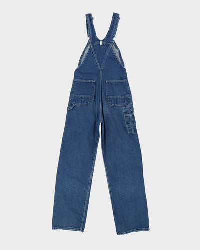 Vintage 90s Key Blue Long Fit Dungarees - W28 L31