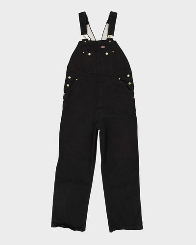 Dickies Black Long Fit Dungarees - W37 L30