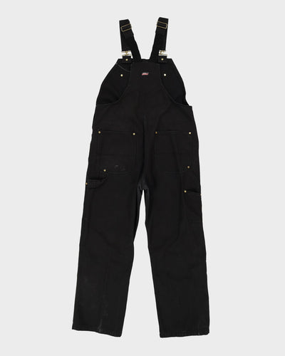 Dickies Black Long Fit Dungarees - W37 L30