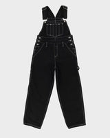 Vintage 90s Nevada Black Contrast Stitch Denim Dungarees - W34 L30