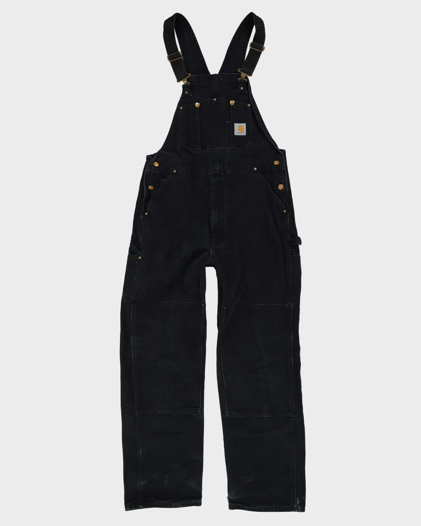Vintage Carhartt Black Double Knee Dungarees - W38 L33