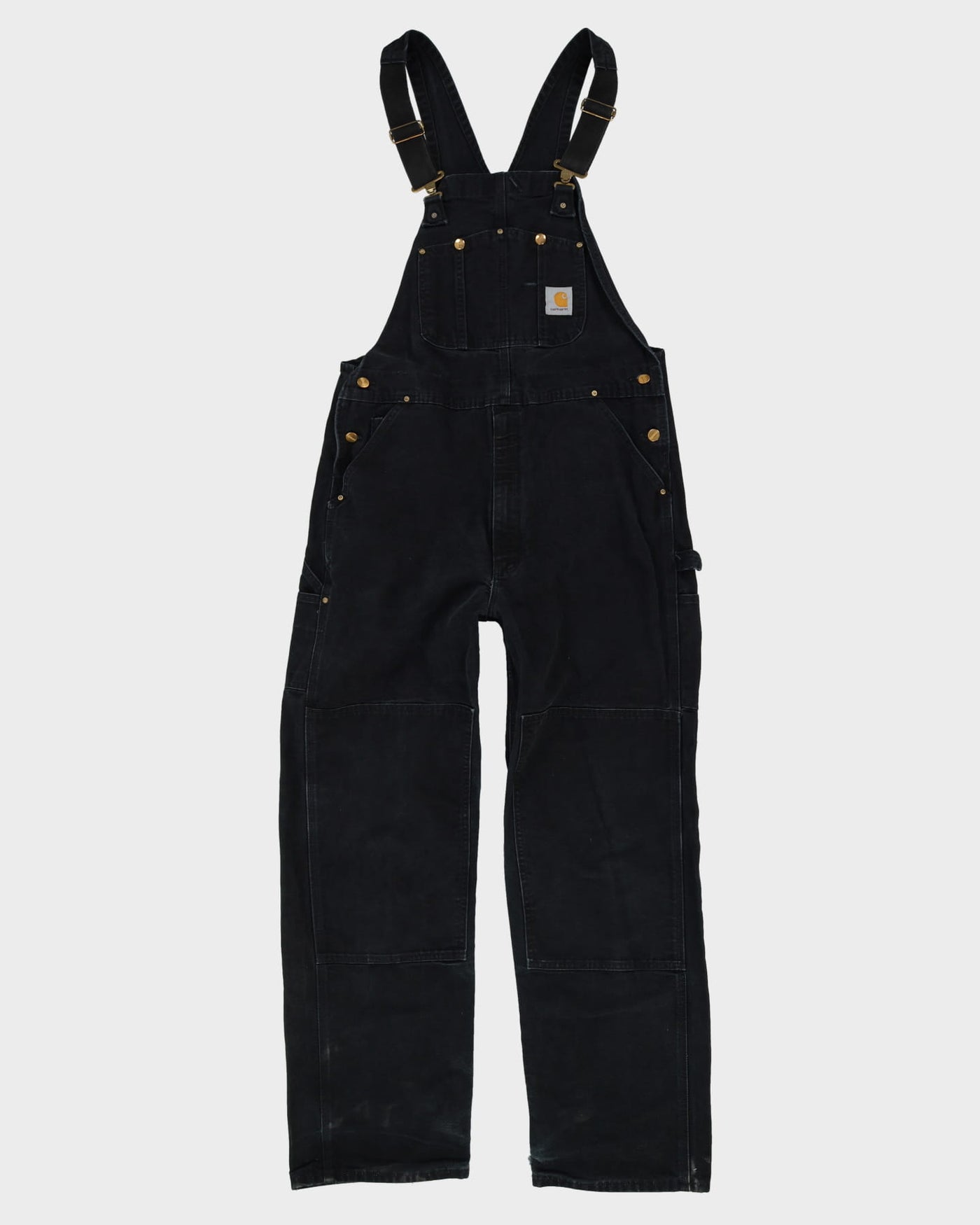 Vintage Carhartt Black Double Knee Dungarees - W38 L33