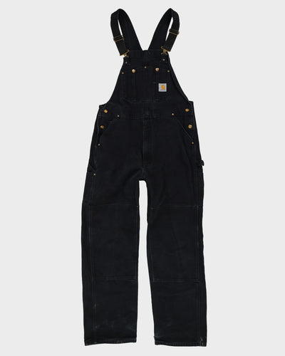 Vintage Carhartt Black Double Knee Dungarees - W38 L33