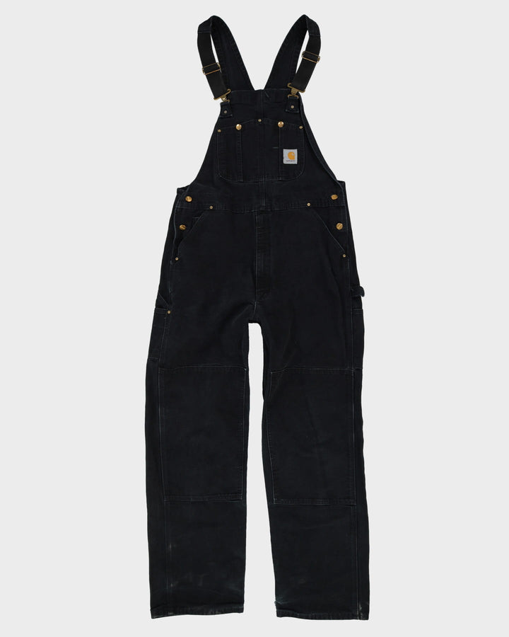 Vintage Carhartt Black Double Knee Dungarees - W38 L33