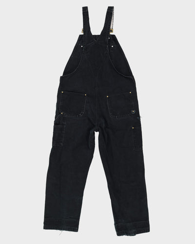 Vintage 90s Carhartt Black Double Knee Dungarees - W38 L29
