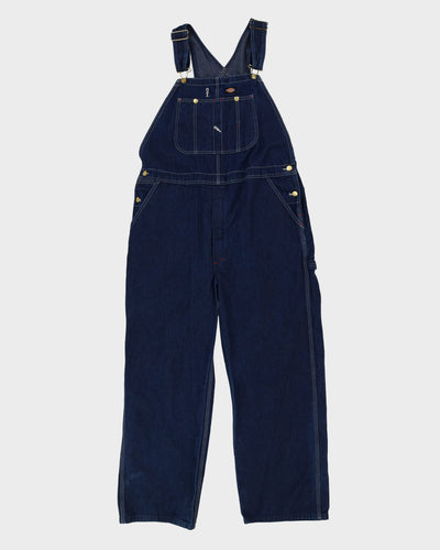 Dickies Blue Contrast Stitch Workwear Dungarees - W42 L30