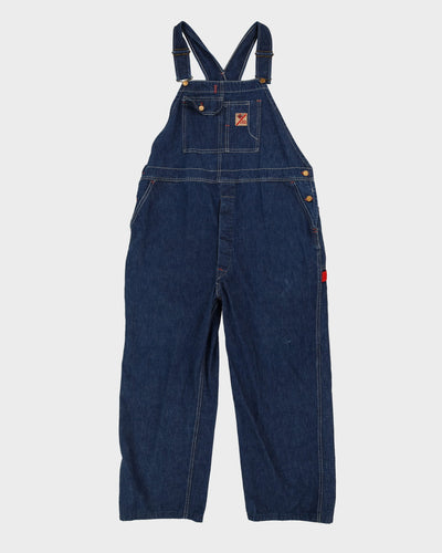 Vintage 80s GWG Red Strap Blue Dungarees - W46 L28