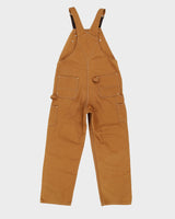 Carhartt Brown / Tan Double Knee Dungarees - W40 L32