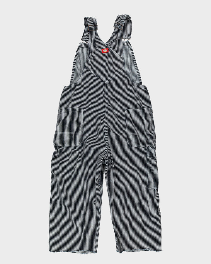 Dickies Striped Blue Dungarees - W36 L21