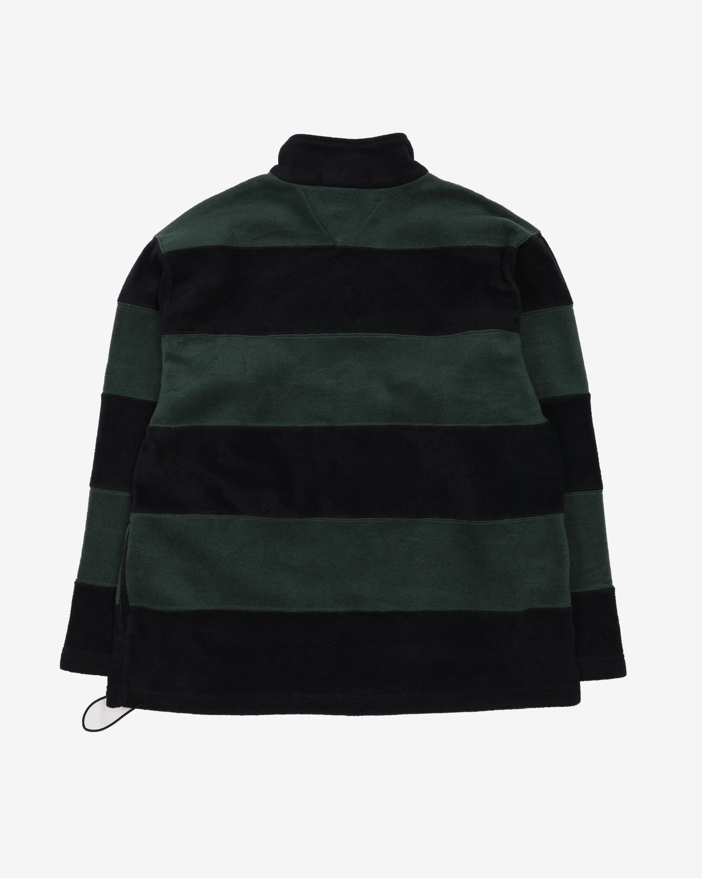 Vintage 90s Tommy Hilfiger Green / Navy Quarter-Button Fleece - XL