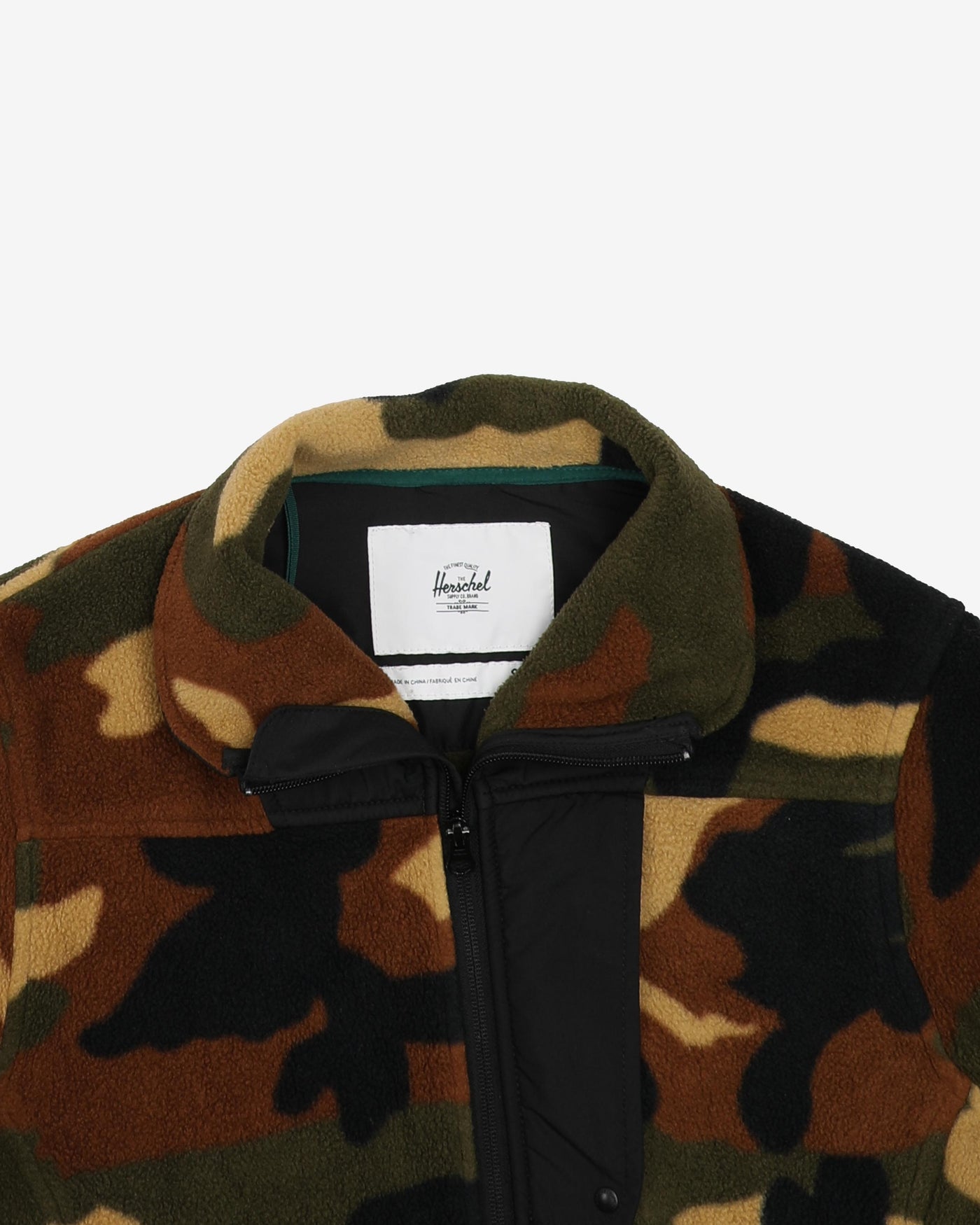 Herschel Camouflage Full Zip Fleece - S