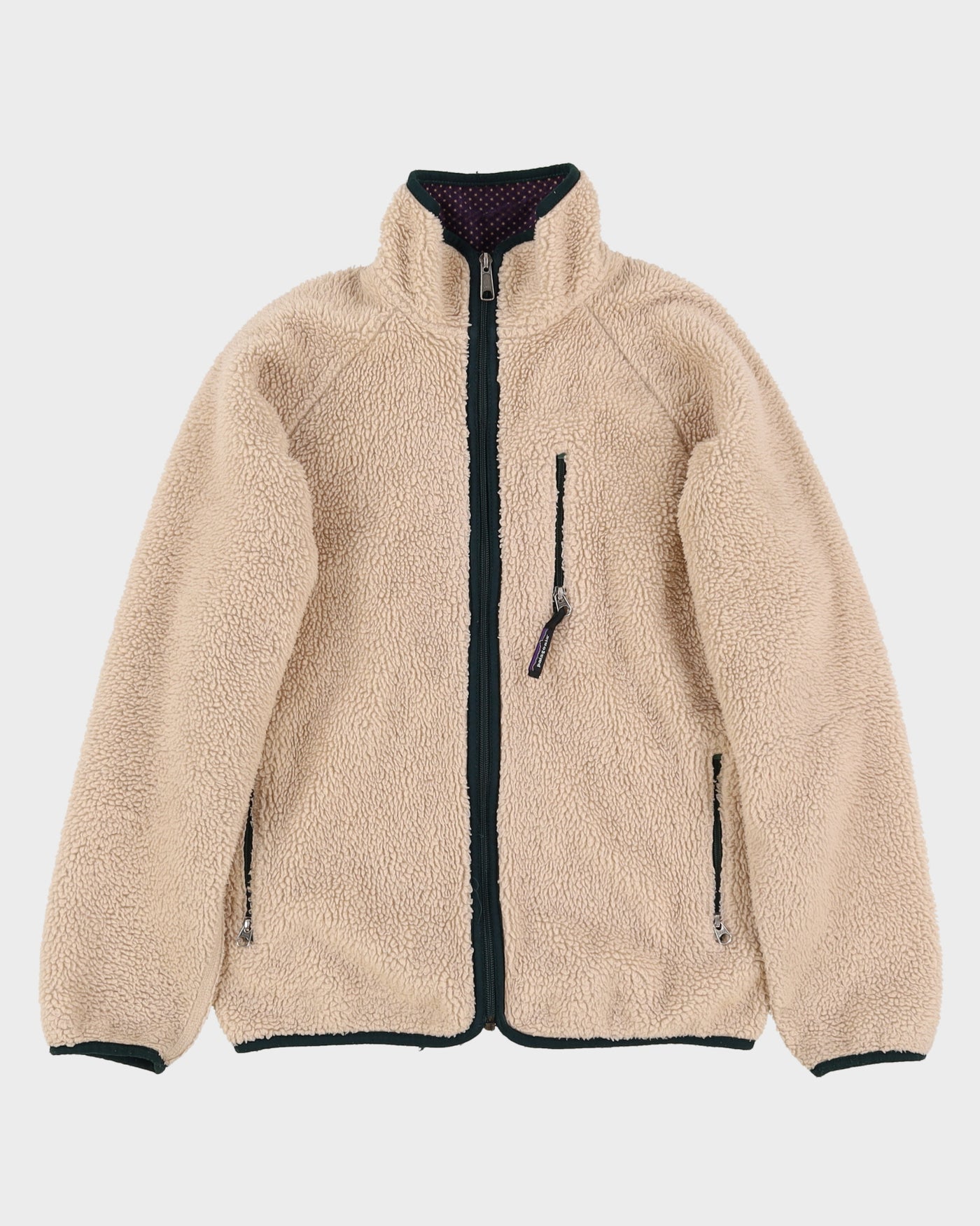 Vintage 90s Patagonia Off-White / Faded Pink Fleece - S