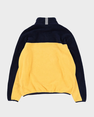 Vintage 90s Nautica Yellow / Navy Fleece - M