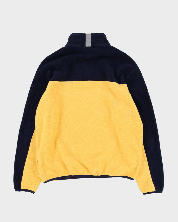 Vintage 90s Nautica Yellow / Navy Fleece - M