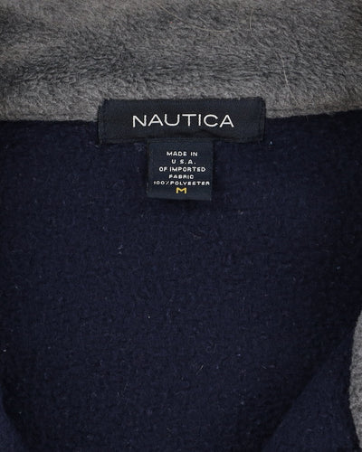 Vintage 90s Nautica Yellow / Navy Fleece - M