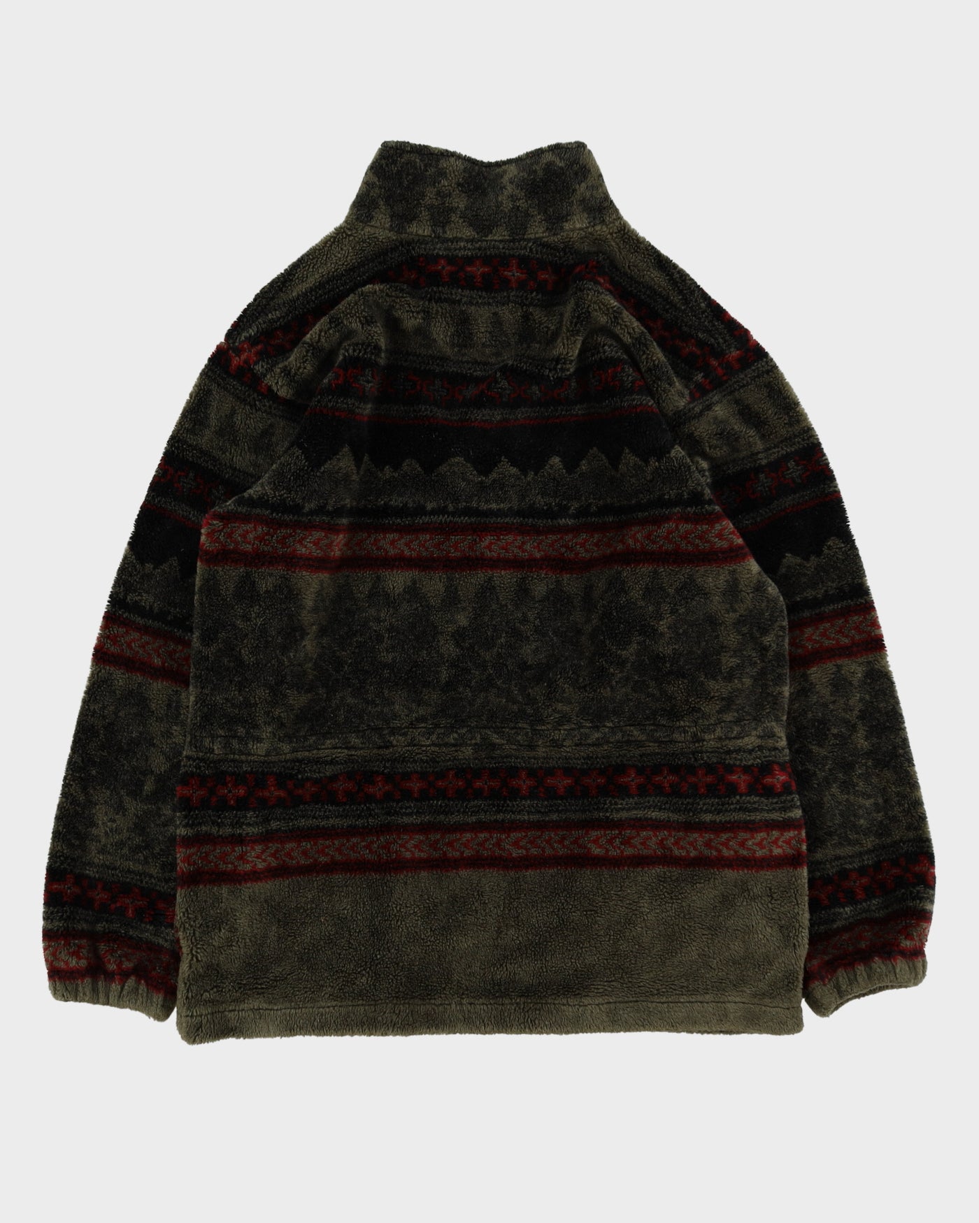 Vintage 90s Eddie Bauer All Over Print Fleece - L