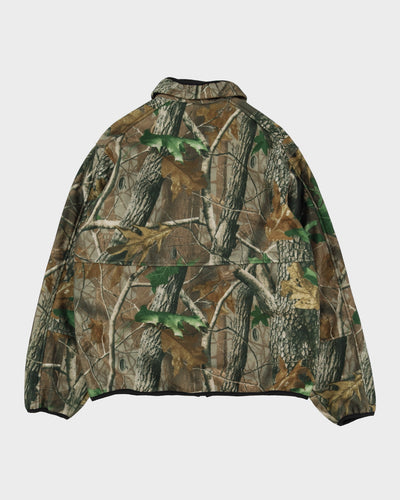 90s Woodland Camo All Over Print Fleece - XL