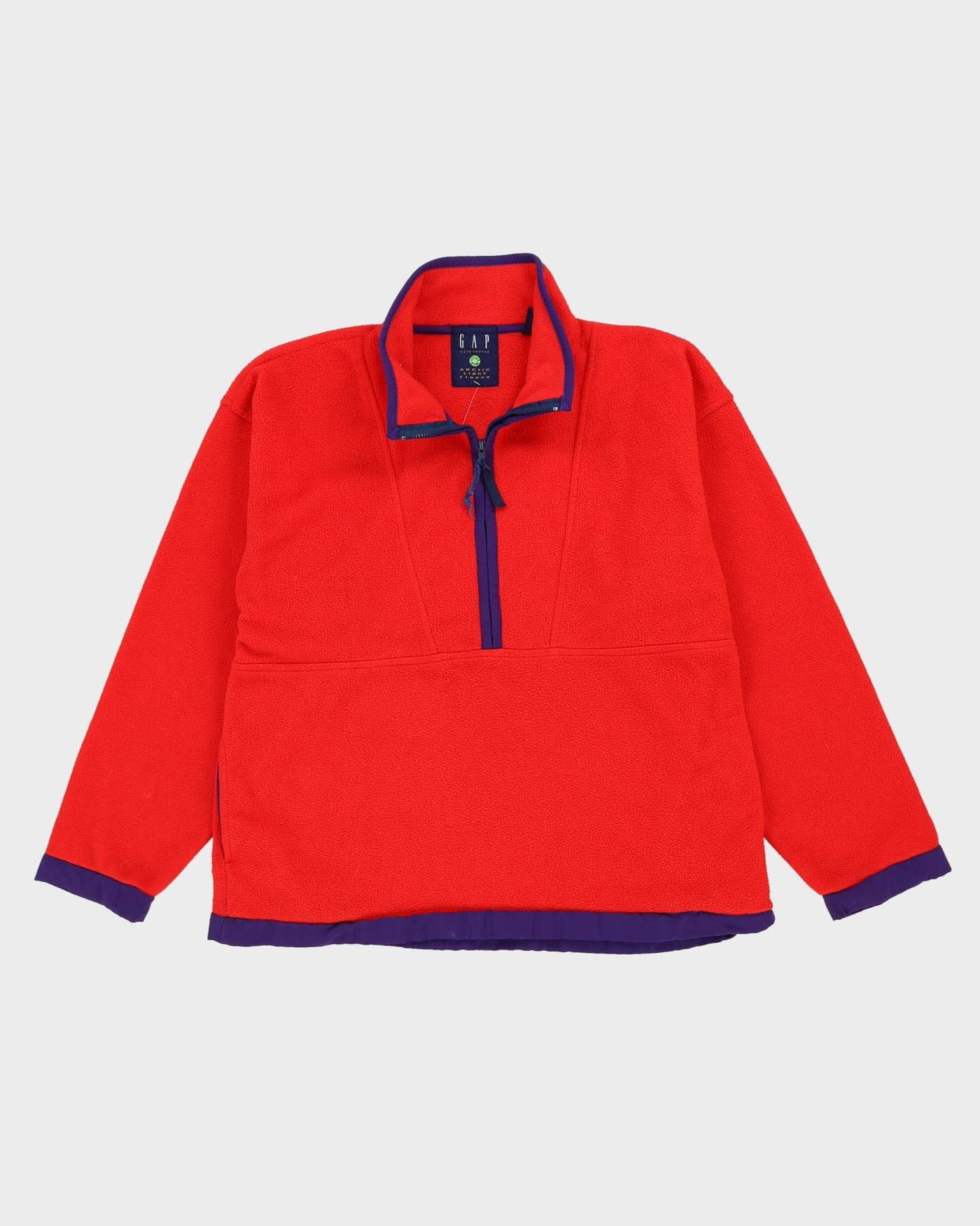 90s GAP Red / Purple Full-Zip Fleece - XL