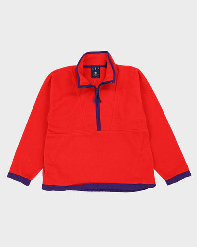 90s GAP Red / Purple Full-Zip Fleece - XL