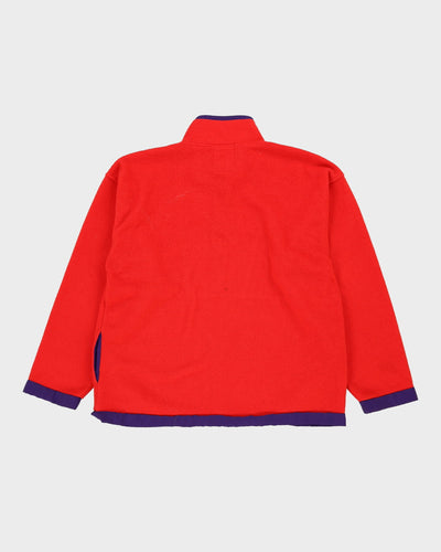 90s GAP Red / Purple Full-Zip Fleece - XL