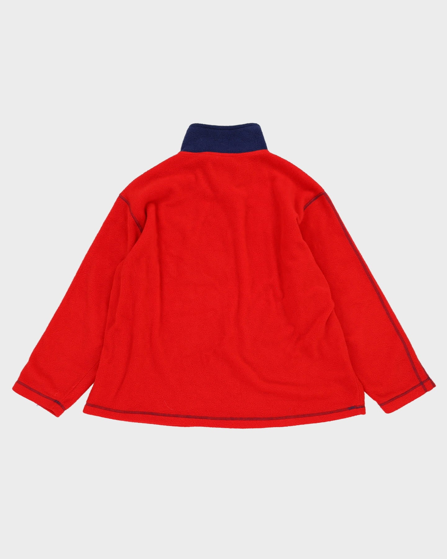 90s Coca Cola Red / Navy Quarter-Zip Fleece - XL / XXL