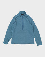 Adidas Blue Full-Zip Tech Fleece - L