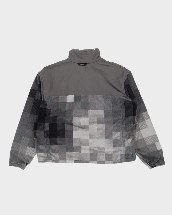 Columbia Grey Check Full Zip Fleece - XL