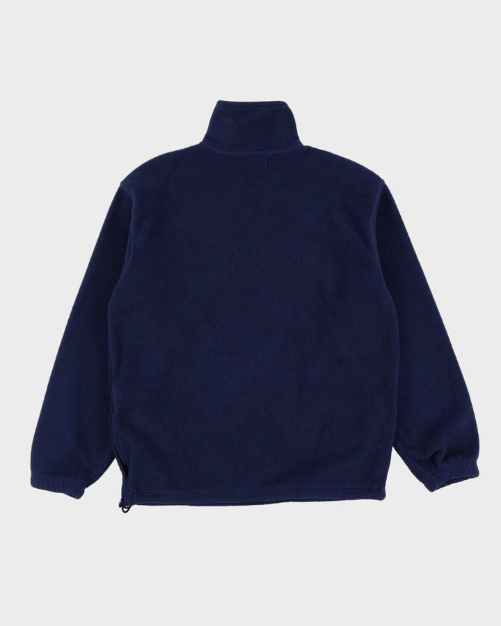 Vintage 90s Polo By Ralph Lauren Navy Quarter-Zip Fleece - L