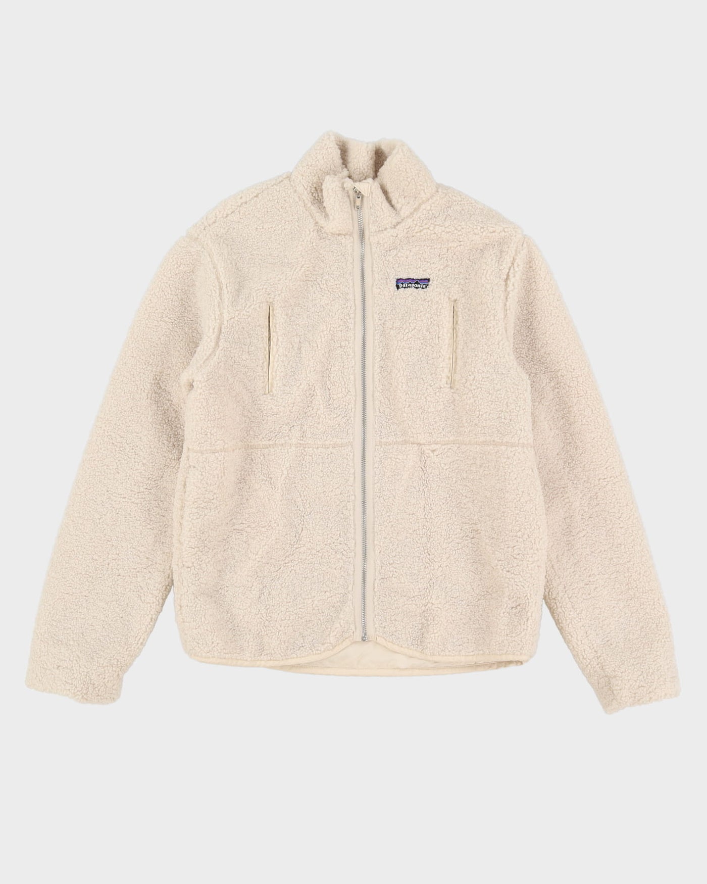 Patagonia Cream Full-Zip Fleece - M