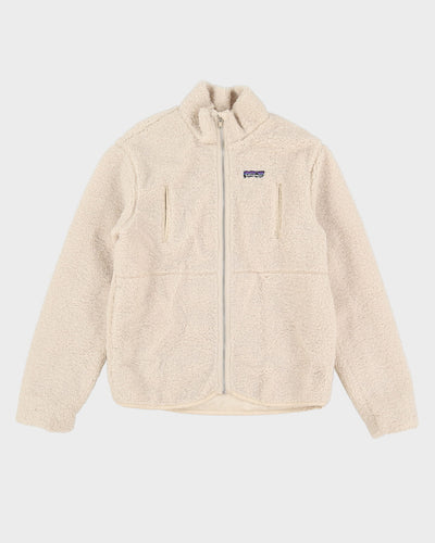 Patagonia Cream Full-Zip Fleece - M