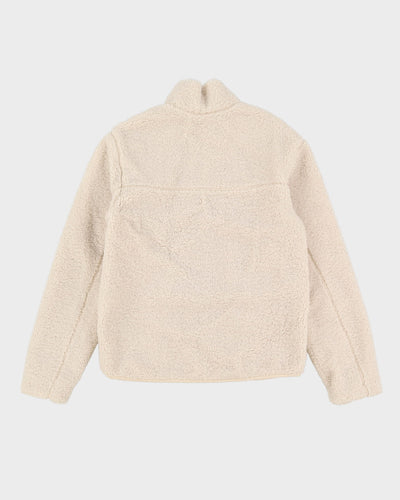 Patagonia Cream Full-Zip Fleece - M