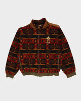 Kodak Olympics Detachable Sleeve Red Patterned Fleece - L