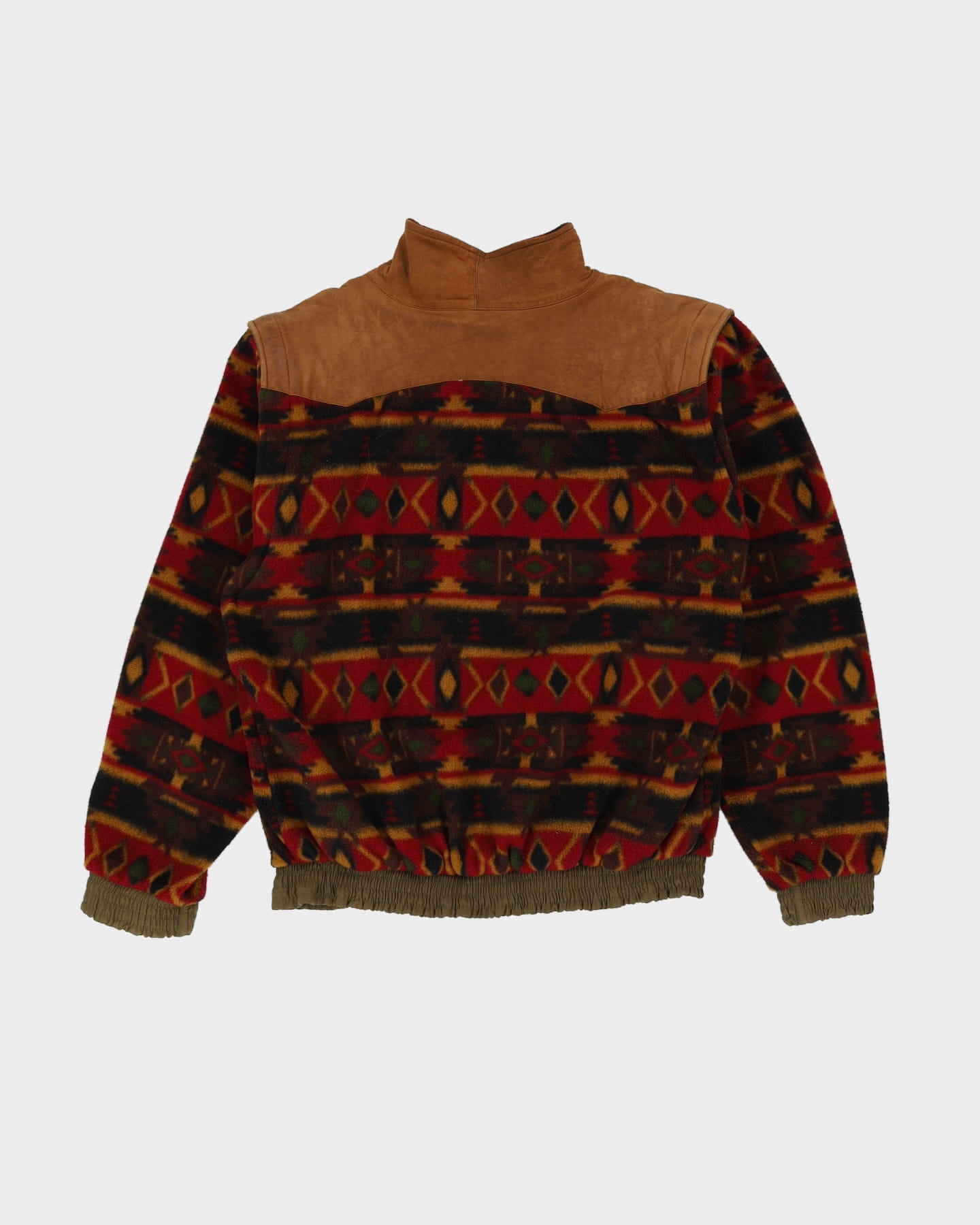 Kodak Olympics Detachable Sleeve Red Patterned Fleece - L
