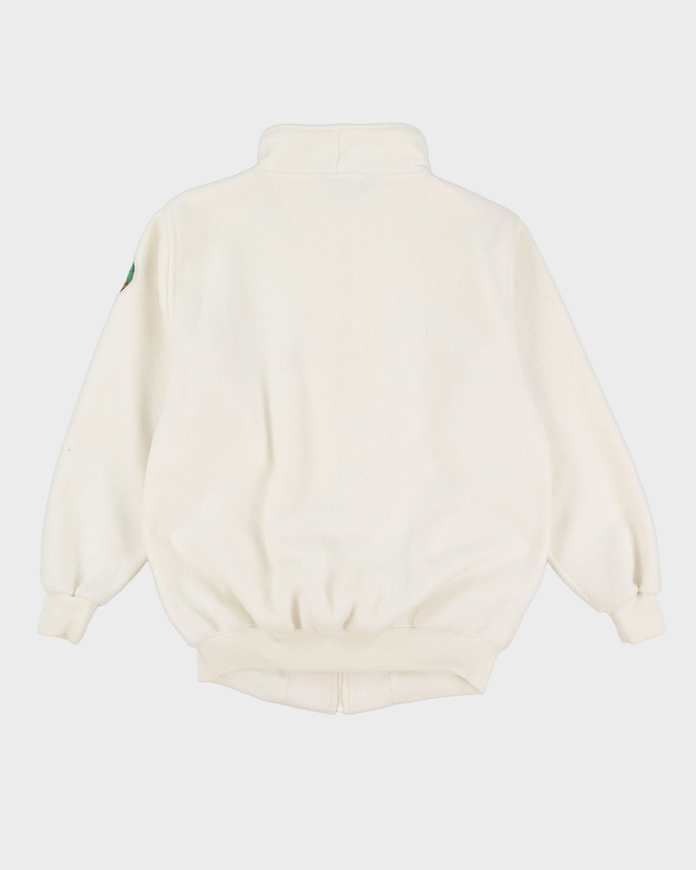 Vintage 90s Mountain Gear White Full-Zip Fleece - M