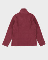 Patagonia Burgundy Full-Zip Fleece - M