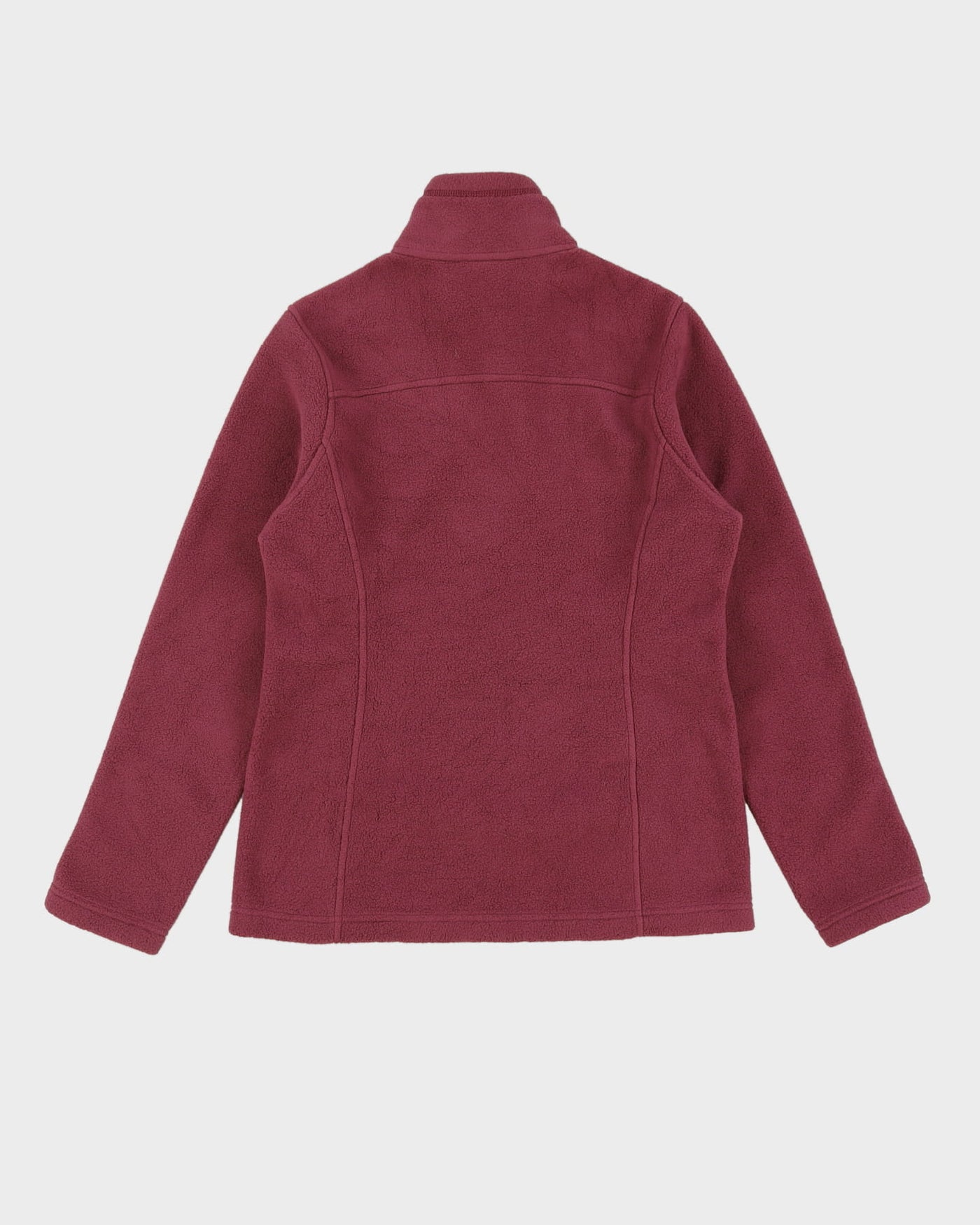 Patagonia Burgundy Full-Zip Fleece - M
